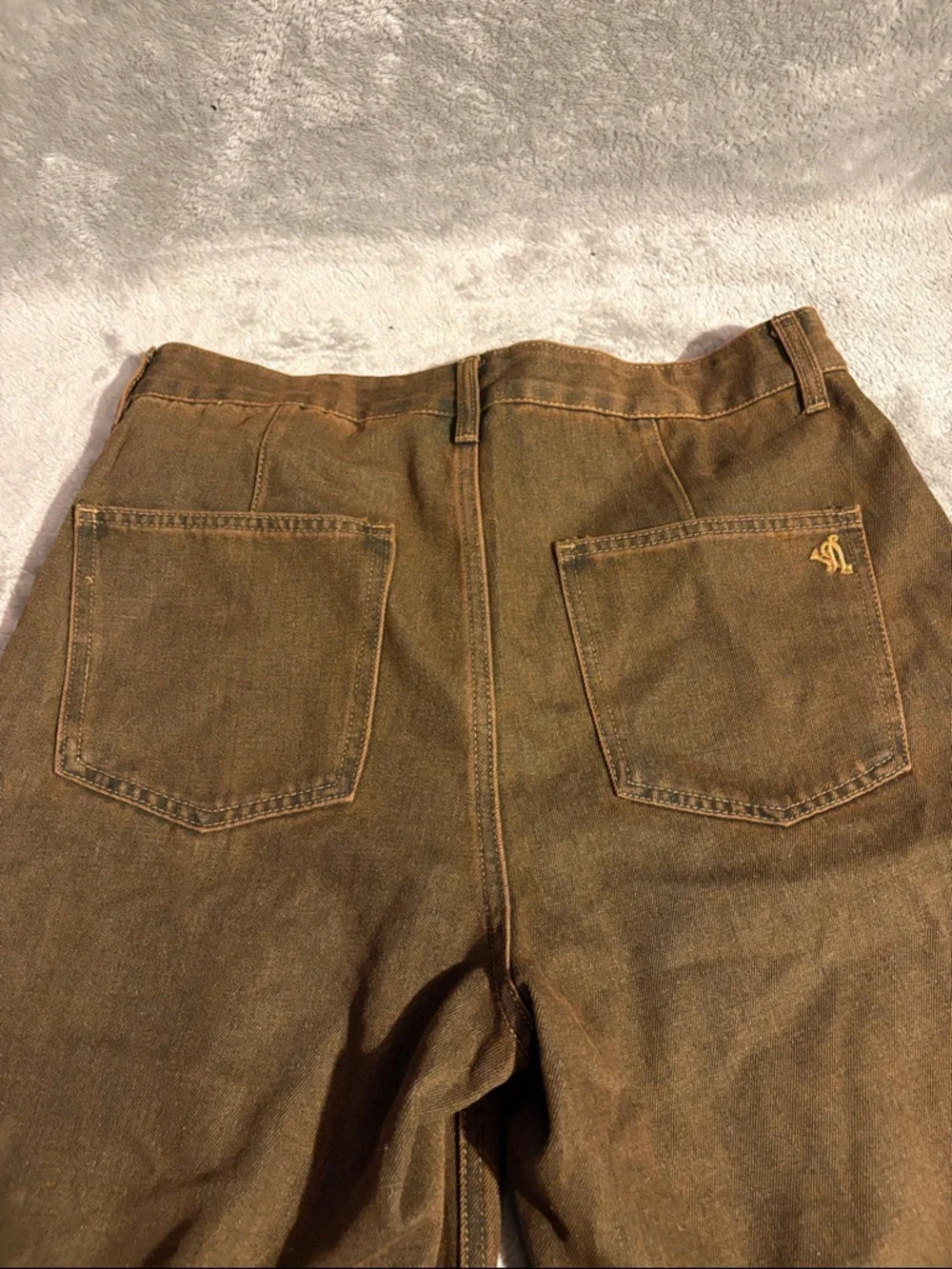 Brown Super Baggy Jeans - Picture 3 of 3